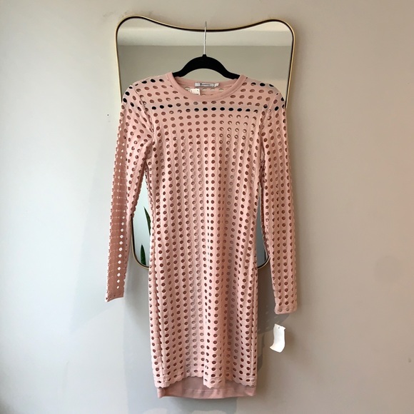 NEW T by Alexander Wang Circular Hole Mini Dress - Picture 2 of 8
